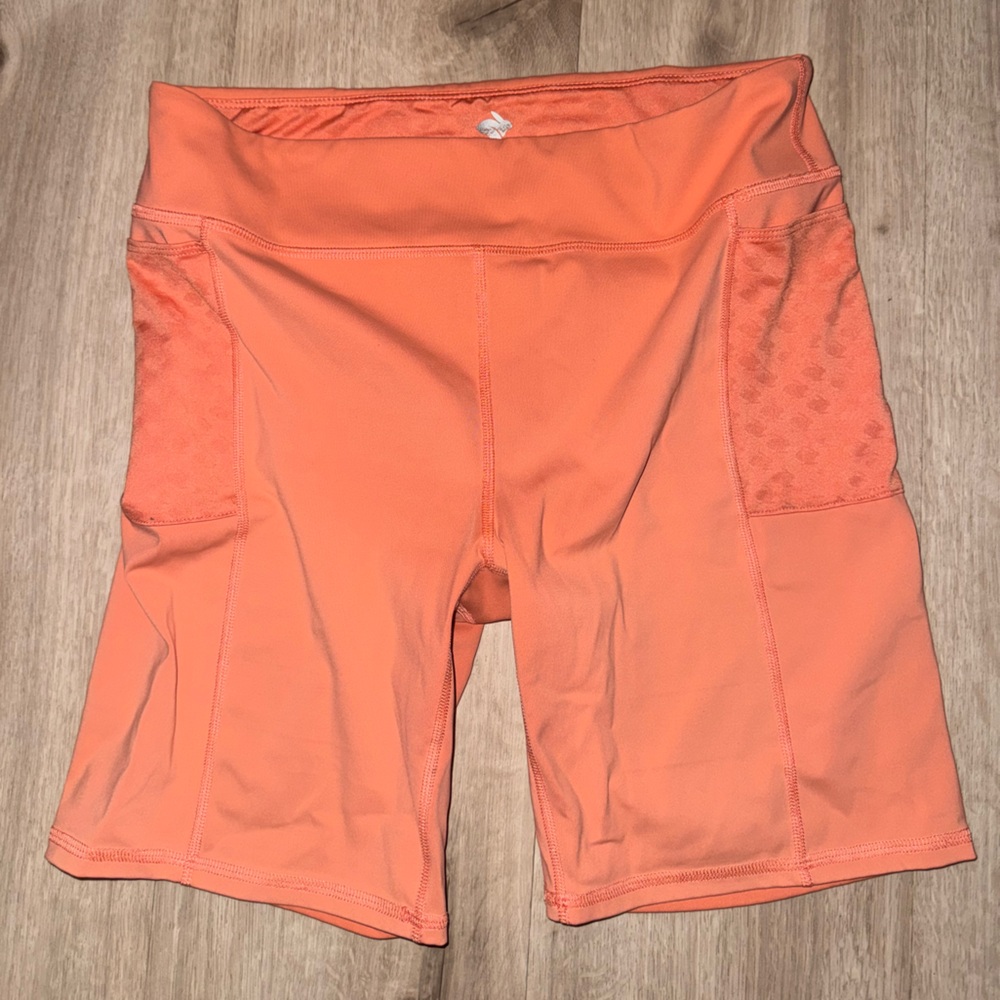 Vibrant Orange Performance Athletic Shorts